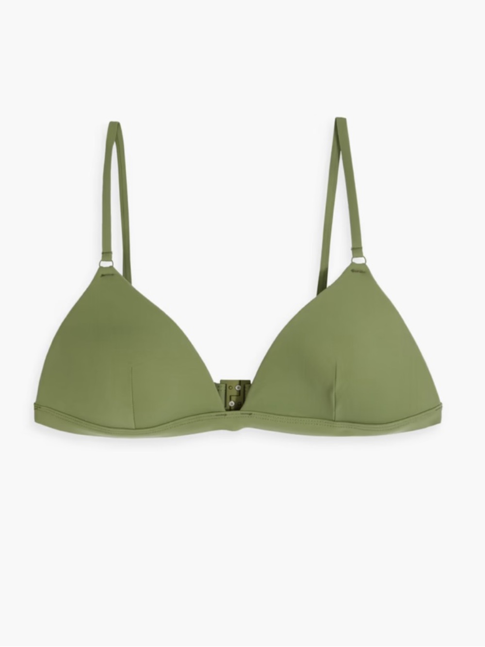 ZIMMERMANN Triangle bikini top in green new nwt